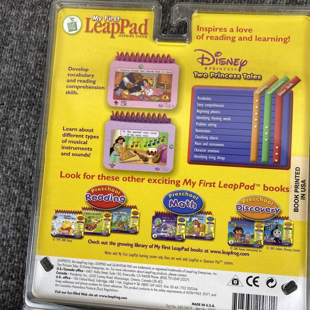 Lot Of 4 Leap Frog My First Leap Preschool Pad Learning Games Dr Seuss Disney - Picture 10 of 10
